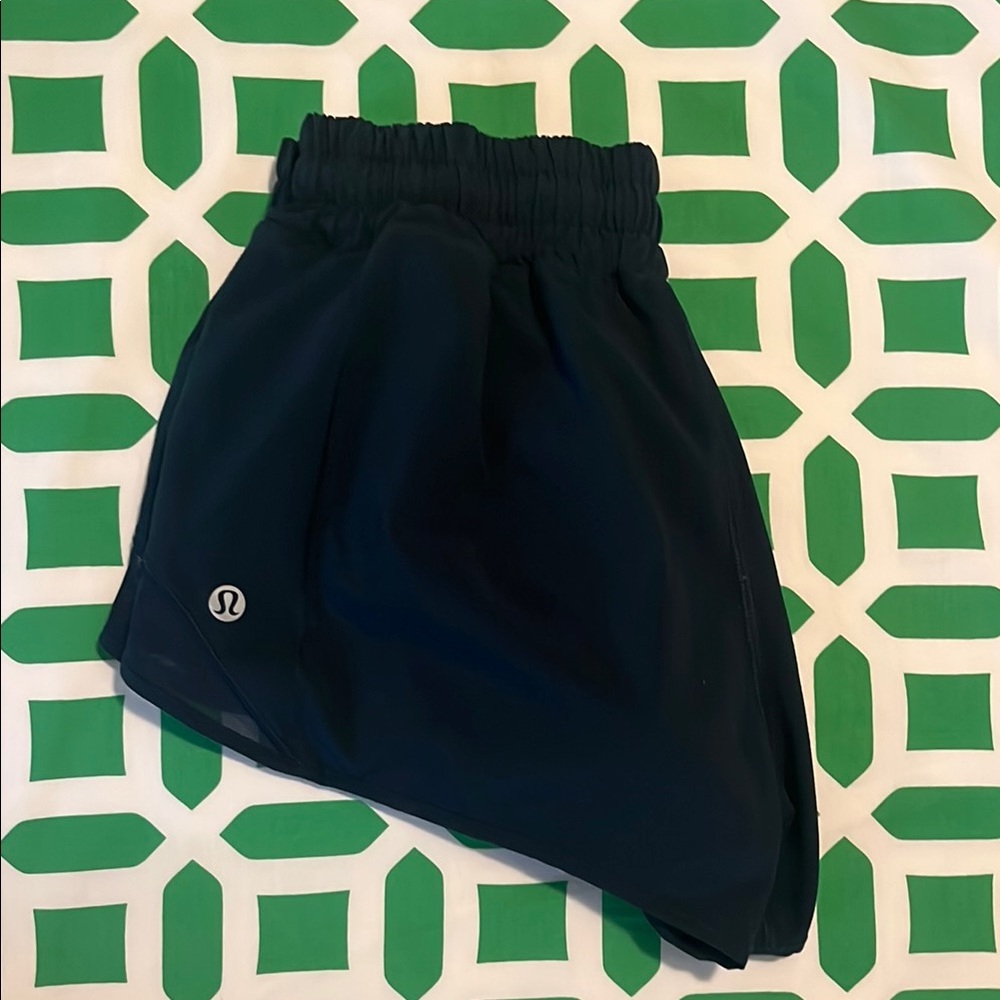 Lululemon Navy Hotty Hot Shorts